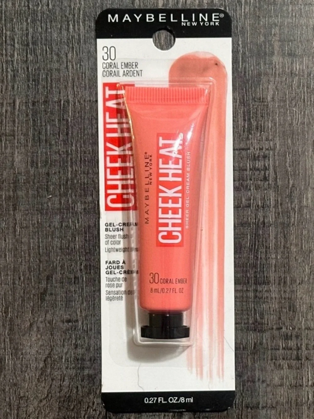 💞 New Maybelline Cheek Heat Gel-Cream Blush in Coral Ember